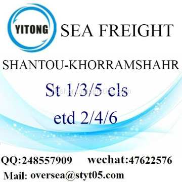 Port de Shantou LCL Consolidation vers Khorramshahr